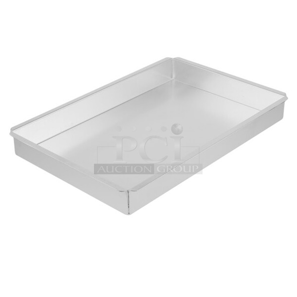 2 BRAND NEW SCRATCH AND DENT! Ateco 12180 18" x 12" x 2" Aluminum Rectangular Straight-Sided Cake Pan. 2 Times Your Bid! - Image 1 of 4