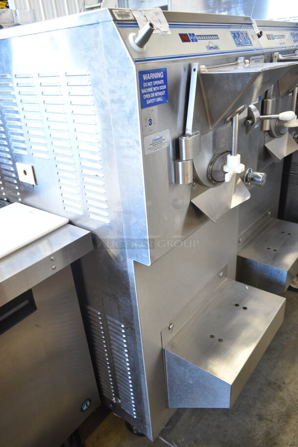 Carpigiani LB-502G Stainless Steel Commercial Water Cooled Floor Style Batch Freezer on Commercial Casters. 208/230 Volts, 3 Phase.  - Image 2 of 9