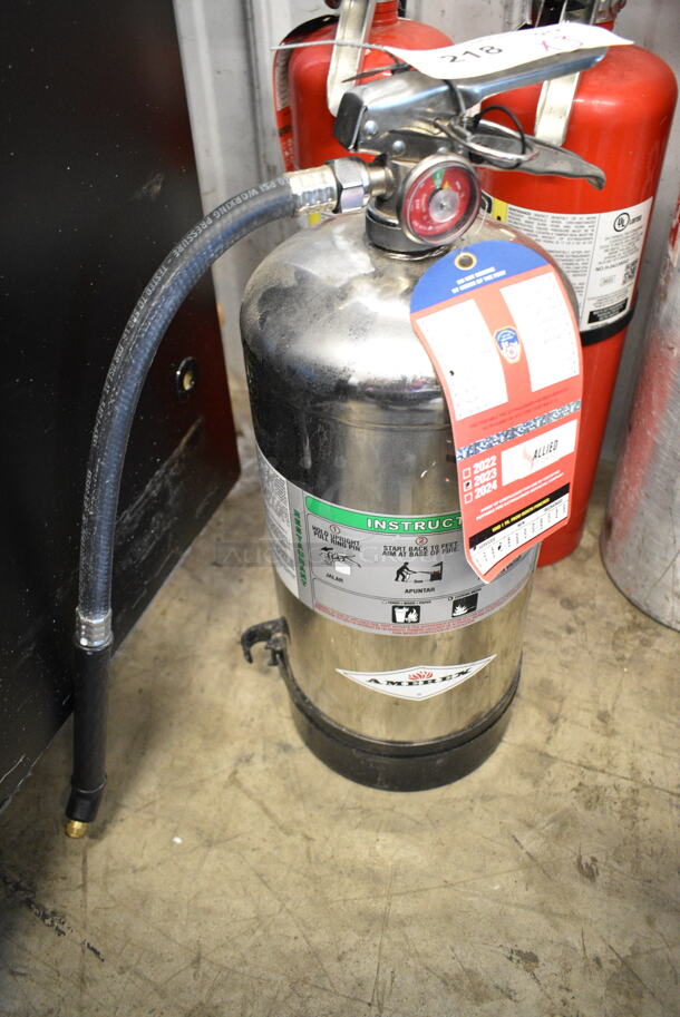 3 Various Fire Extinguishers; 1 Wet Chemical and 2 Dry Chemical. 3 Times Your Bid! Buyer Must Pick Up - We Will Not Ship This Item. - Image 2 of 7