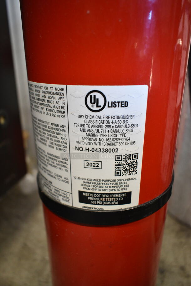 3 Various Fire Extinguishers; 1 Wet Chemical and 2 Dry Chemical. 3 Times Your Bid! Buyer Must Pick Up - We Will Not Ship This Item. - Image 5 of 7