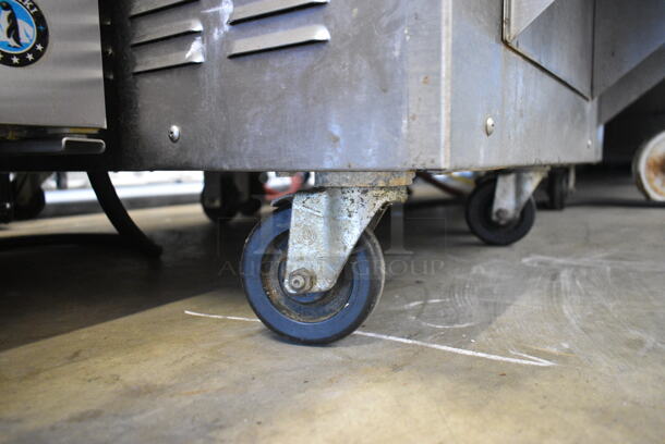 Carpigiani LB-502G Stainless Steel Commercial Water Cooled Floor Style Batch Freezer on Commercial Casters. 208/230 Volts, 3 Phase.  - Image 8 of 9