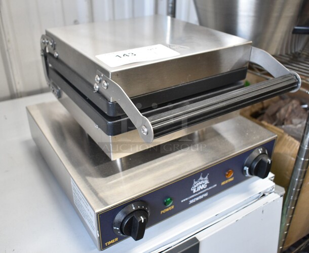 BRAND NEW SCRATCH AND DENT! 2023 Carnival King 382WBS46 Brussels Style Waffle Maker with Timer. 120 Volts, 1 Phase. Tested and Working! - Image 3 of 5