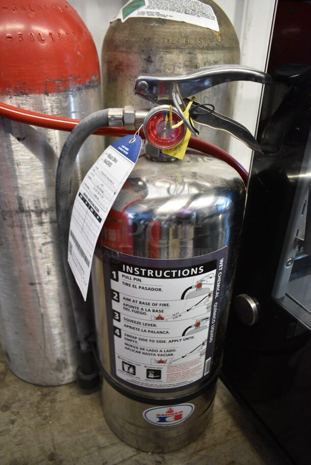 3 Items; 2 Metal Carbon Dioxide Tanks and 1 Wet Chemical Fire Extinguisher. 3 Times Your Bid! Buyer Must Pick Up - We Will Not Ship This Item.
 - Image 2 of 11