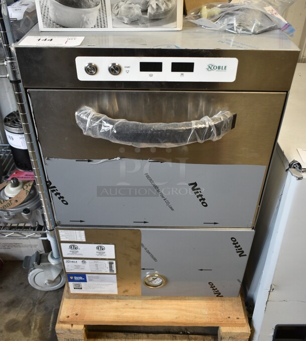 BRAND NEW SCRATCH AND DENT! 2023 Noble 495HTGW22 Stainless Steel Commercial Undercounter High-Temperature Underbar Glass Washer. 208/240 Volts, 1 Phase.  - Image 2 of 8