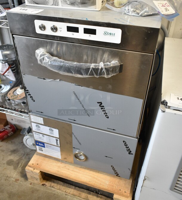 BRAND NEW SCRATCH AND DENT! 2023 Noble 495HTGW22 Stainless Steel Commercial Undercounter High-Temperature Underbar Glass Washer. 208/240 Volts, 1 Phase.  - Image 3 of 8