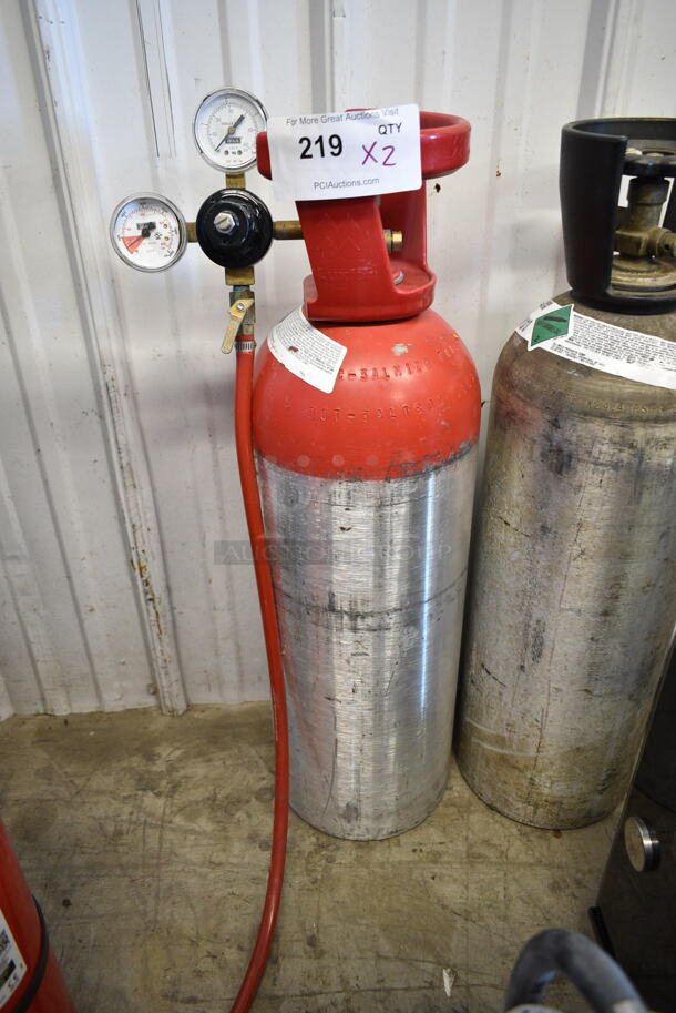 3 Items; 2 Metal Carbon Dioxide Tanks and 1 Wet Chemical Fire Extinguisher. 3 Times Your Bid! Buyer Must Pick Up - We Will Not Ship This Item.
 - Image 5 of 11