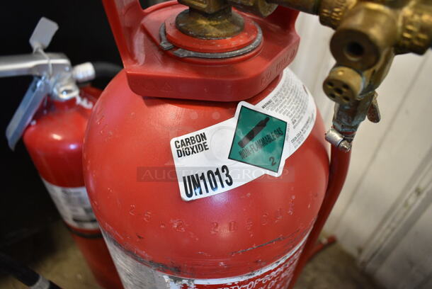 3 Items; 2 Metal Carbon Dioxide Tanks and 1 Wet Chemical Fire Extinguisher. 3 Times Your Bid! Buyer Must Pick Up - We Will Not Ship This Item.
 - Image 6 of 11