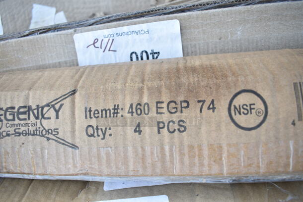 Box of 4 BRAND NEW SCRATCH AND DENT! Regency 460EGP74 74" NSF Green Epoxy Post - Image 2 of 2