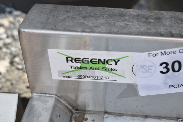 BRAND NEW SCRATCH AND DENT! Regency 600B41014213 4 Bowl Underbar Sink with Two Drainboards - Image 7 of 7