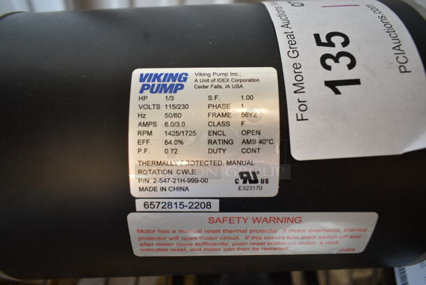 BRAND NEW SCRATCH AND DENT! Pitco 60143513-CL Pump And Motor Assy. 115/230 Volts, 1 Phase.   - Image 7 of 7