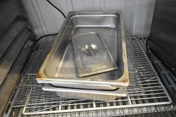 ALL ONE MONEY! Lot of Various Metal Items Including Drop In Bins, Racks and Compressor Cover - Image 2 of 9