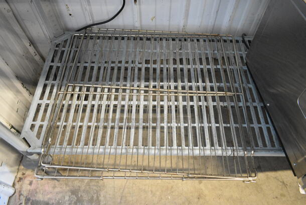 ALL ONE MONEY! Lot of Various Metal Items Including Drop In Bins, Racks and Compressor Cover - Image 3 of 9