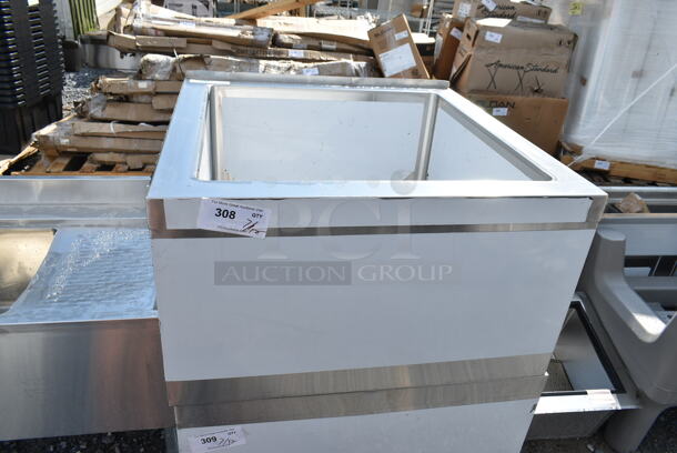 BRAND NEW SCRATCH AND DENT! Regency 600SM242412 29" 16-Gauge Stainless Steel One Compartment Floor Mop Sink - 24" x 24" x 12" Bowl - Image 2 of 4