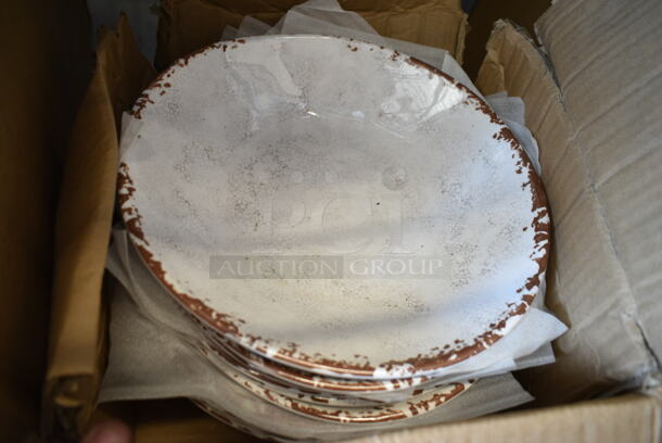 Box of 12 BRAND NEW SCRATCH AND DENT! GET B-42-FM French Mill 1.3 Qt. Irregular Bowl  - Image 2 of 3