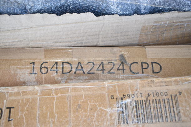 3 BRAND NEW SCRATCH AND DENT! Lancaster Table & Seating 164DA2424CPD Alloy Series 24" x 24" Distressed Copper Standard Height Outdoor Table. 3 Times Your Bid! May Be Missing Pieces. - Image 5 of 8