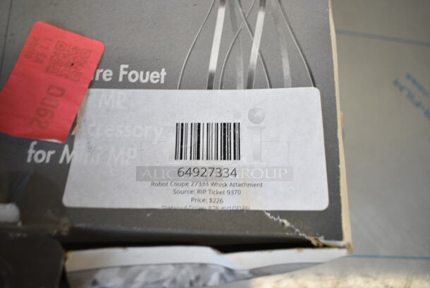 BRAND NEW SCRATCH AND DENT! Robot Coupe 64927334 27334 Whisk Attachment - Image 4 of 4