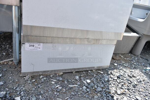 BRAND NEW SCRATCH AND DENT! Regency 600SM242412 29" 16-Gauge Stainless Steel One Compartment Floor Mop Sink - 24" x 24" x 12" Bowl - Image 2 of 4