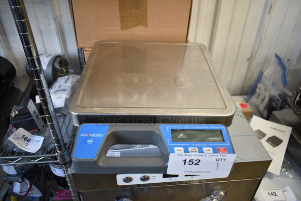 BRAND NEW SCRATCH AND DENT! AvaWeigh 334RSB100SS RSB100SS 100 lb. Digital Receiving / Portion Scale with Built-In Handle. Tested and Working! - Image 2 of 5