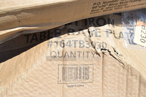 5 BRAND NEW SCRATCH AND DENT! Lancaster Table & Seating 427TB30RND/427TB3030 Excalibur 30" Outdoor Table Base Plate. 5 Times Your Bid!
 - Image 6 of 6