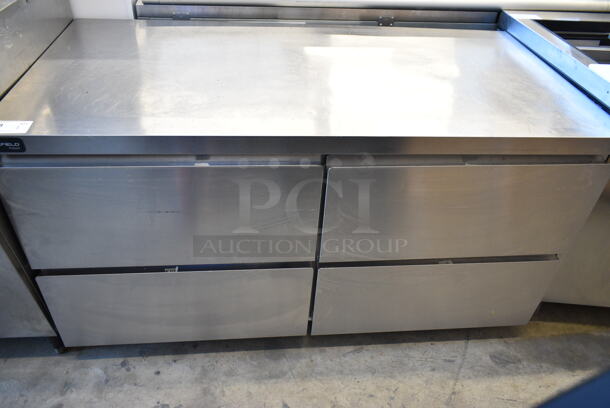 2020 Delfield GUF60P-D Stainless Steel Commercial 4 Drawer Chef Base on Commercial Casters. 115 Volts, 1 Phase. Tested and Working! - Image 1 of 7