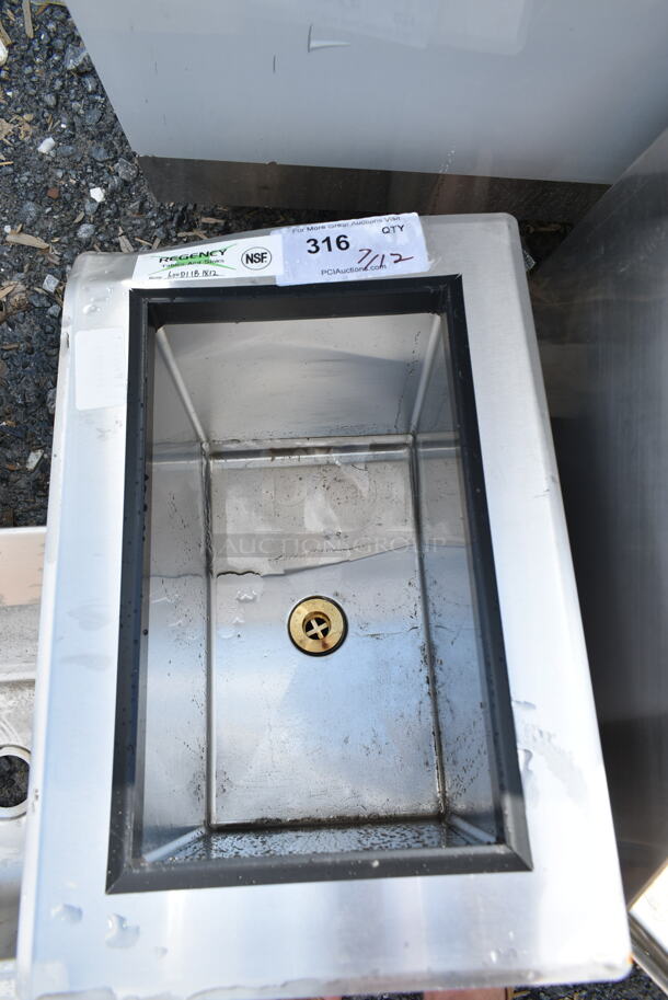 BRAND NEW SCRATCH AND DENT! Regency 600DIIB1812 18" x 12" Stainless Steel Drop-In Ice Bin - Image 4 of 5