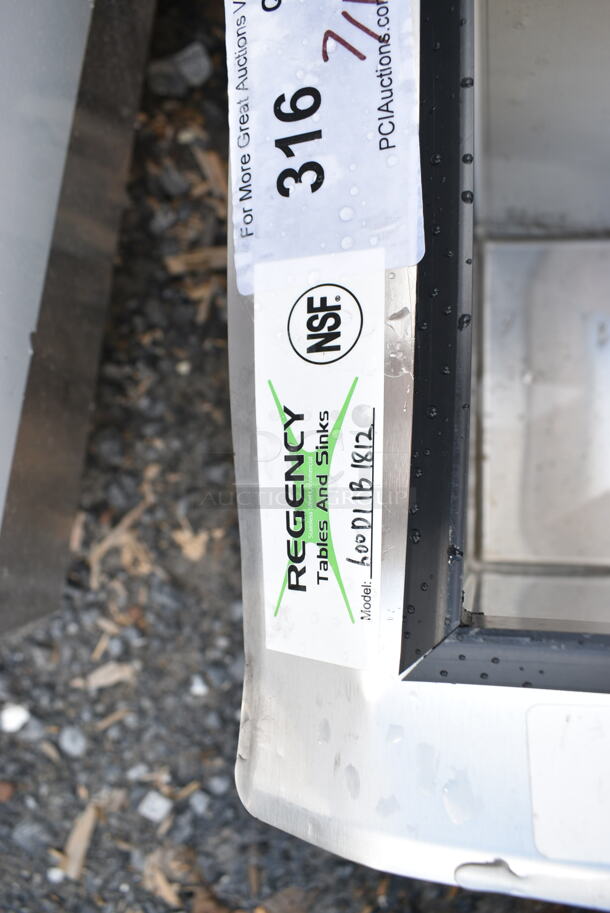BRAND NEW SCRATCH AND DENT! Regency 600DIIB1812 18" x 12" Stainless Steel Drop-In Ice Bin - Image 5 of 5