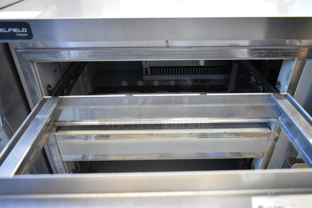 2020 Delfield GUF60P-D Stainless Steel Commercial 4 Drawer Chef Base on Commercial Casters. 115 Volts, 1 Phase. Tested and Working! - Image 6 of 7