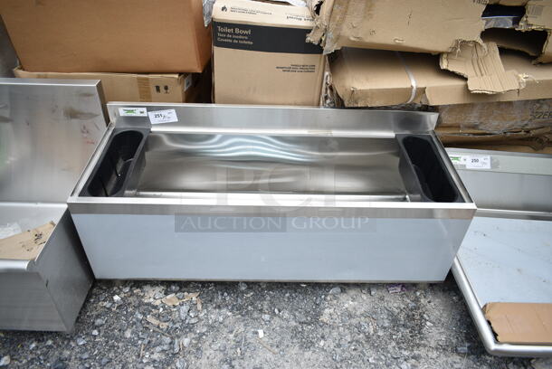 BRAND NEW SCRATCH AND DENT! Regency 600IB1848 18" x 48" Stainless Steel Underbar Ice Bin with Bottle Holders - Image 2 of 7