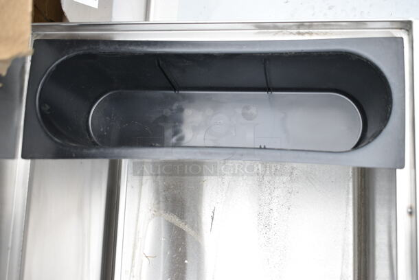 BRAND NEW SCRATCH AND DENT! Regency 600IB1848 18" x 48" Stainless Steel Underbar Ice Bin with Bottle Holders - Image 5 of 7