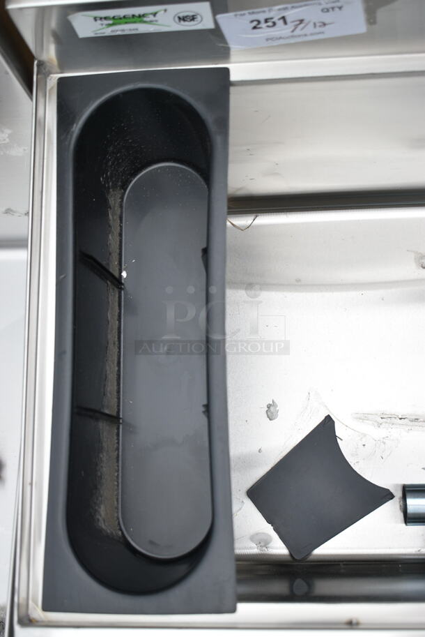 BRAND NEW SCRATCH AND DENT! Regency 600IB1848 18" x 48" Stainless Steel Underbar Ice Bin with Bottle Holders - Image 6 of 7