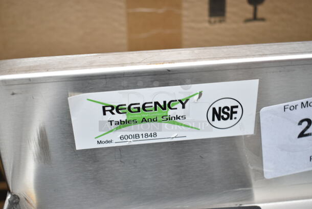 BRAND NEW SCRATCH AND DENT! Regency 600IB1848 18" x 48" Stainless Steel Underbar Ice Bin with Bottle Holders - Image 7 of 7