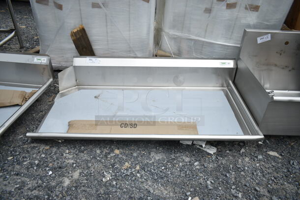 BRAND NEW SCRATCH AND DENT! Regency 600CDT60R Stainless Steel 16 Gauge 5' Clean Side Right Side Dish Table  - Image 2 of 4
