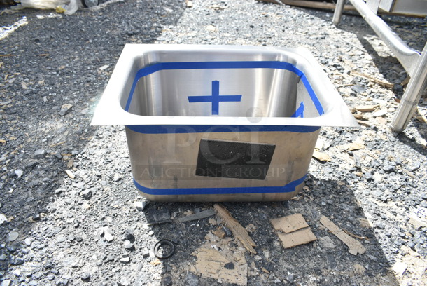 2 BRAND NEW SCRATCH AND DENT! Stainless Steel Single Bay Sinks; 438PDQ191953 Zurn Elkay PSRADQ191955L3 Celebrity Single Bowl ADA Drop-In Sink with Three Faucet Holes - 16" x 13 1/2" x 5 3/8" Bowl. 2 Times Your Bid! - Image 6 of 7