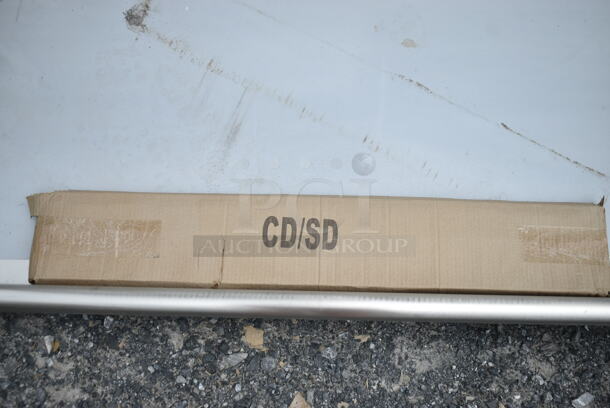 BRAND NEW SCRATCH AND DENT! Regency 600CDT60R Stainless Steel 16 Gauge 5' Clean Side Right Side Dish Table  - Image 3 of 4