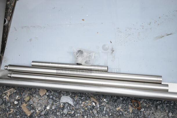 BRAND NEW SCRATCH AND DENT! Regency 600CDT48R Stainless Steel 16 Gauge 5' Clean Side Right Side Dish Table  - Image 3 of 5