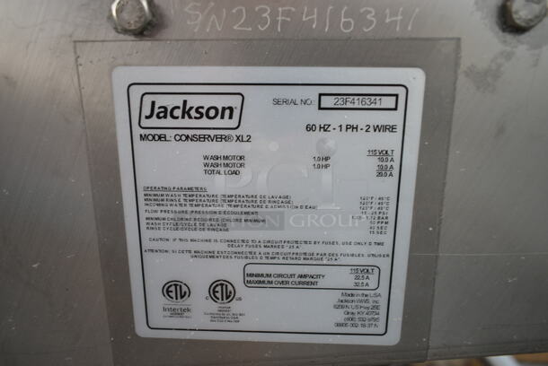 BRAND NEW SCRATCH AND DENT! 2023 Jackson Conserver XL2 Stainless Steel Commercial Double Conveyor Door Type Dishwasher Low Temperature Chemical Sanitizing. 115 Volts, 1 Phase.  - Image 11 of 11