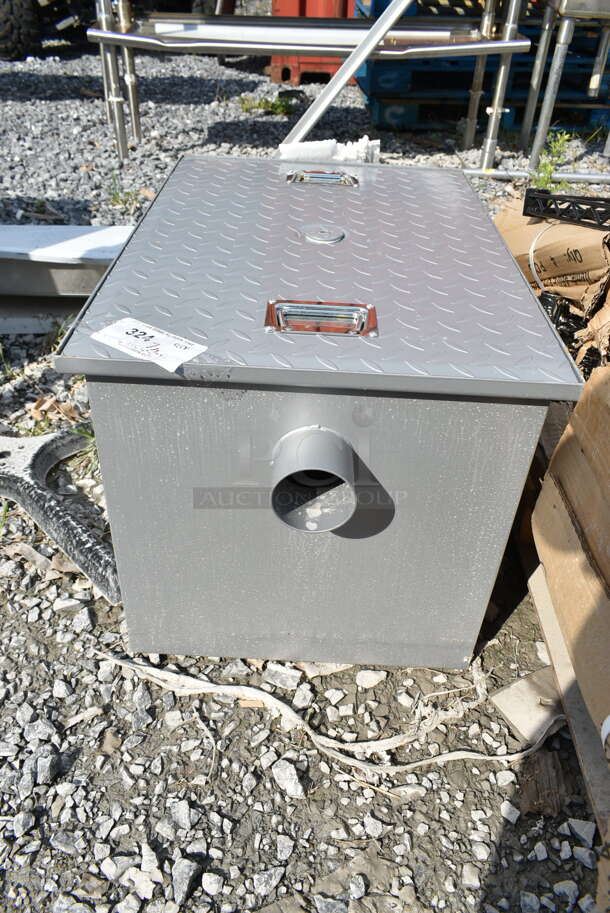 BRAND NEW SCRATCH AND DENT! Metal Grease Trap.  - Image 1 of 4