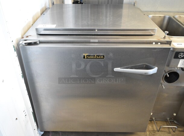 2018 Traulsen UST3212L0-0300 Stainless Steel Commercial Prep Table Cooler on Commercial Casters. 115 Volts, 1 Phase. Tested and Working! - Image 1 of 5