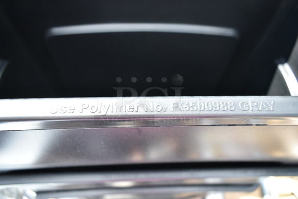 3 BRAND NEW SCRATCH AND DENT! Rubbermaid FG500988 Black Poly Slim Jim Trash Cans. 3 Times Your Bid! - Image 5 of 5