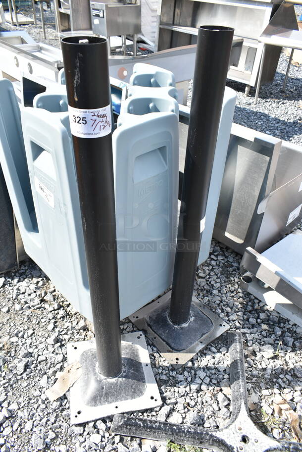 ALL ONE MONEY! Lot of BRAND NEW SCRATCH AND DENT! Items; 2 Table Base Columns and 1 Cross Base Foot.  - Image 4 of 4