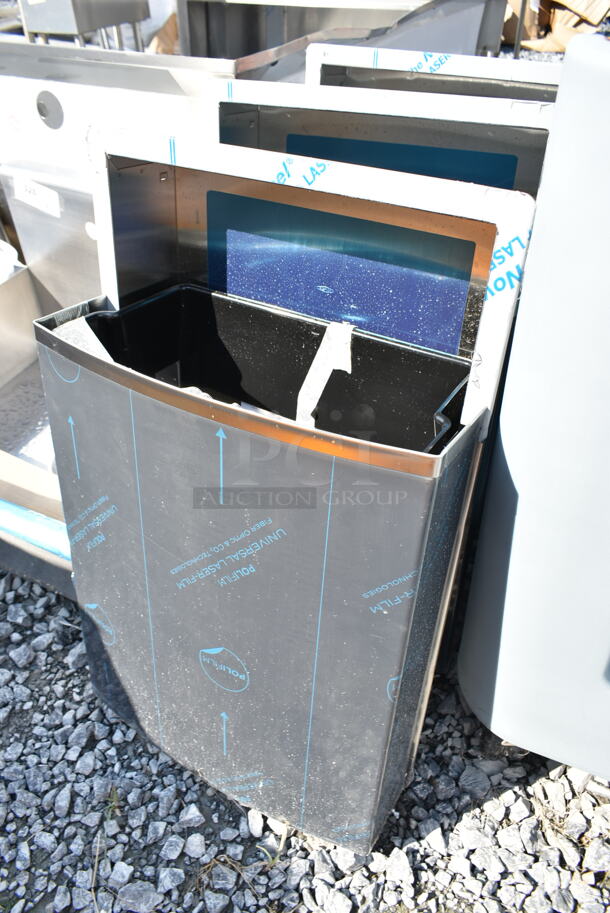 3 BRAND NEW SCRATCH AND DENT! Bobrick B-4369 ConturaSeries Rectangular Waste Receptacle. 3 Times Your Bid! - Image 3 of 8