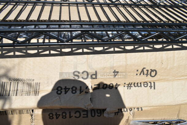 6 Box of 4 BRAND NEW SCRATCH AND DENT! Regency 460EC1848 18" x 48" NSF Chrome Wire Shelf. 6 Times Your Bid! - Image 3 of 6