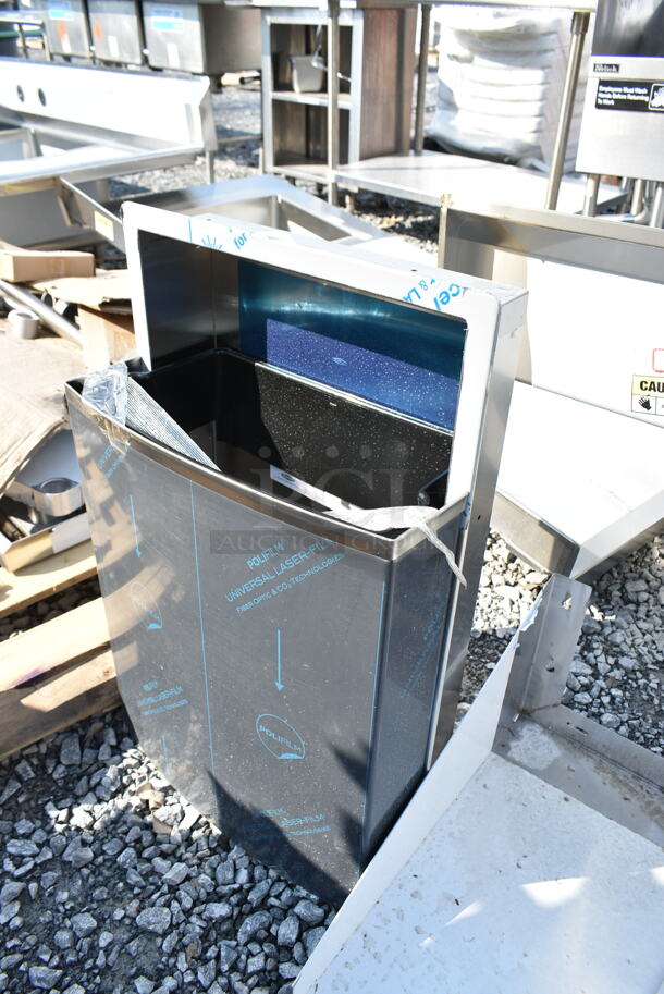 BRAND NEW SCRATCH AND DENT! Bobrick B-43644 Rectangular Waste Receptacle. - Image 3 of 5
