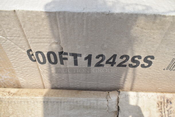 2 BRAND NEW SCRATCH AND DENT! Items; 712B5536D Steelton Stainless Steel Double Tier Speed Rail - 36", Regency 600FT1242SS 12" x 42" 14-Gauge Stainless Steel Floor Trough with Grate. 2 Times Your Bid! May Be Missing Pieces.  - Image 3 of 3