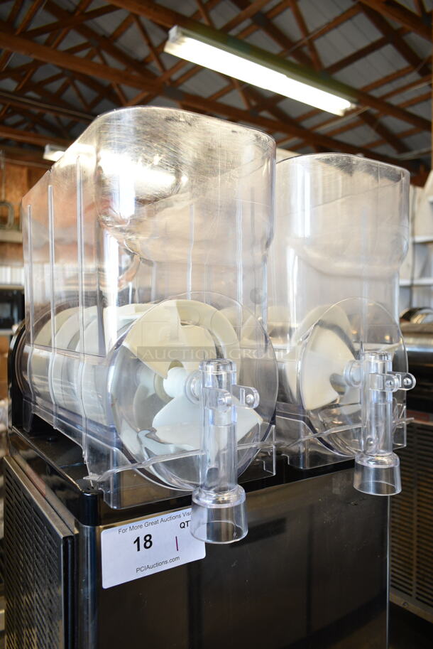 Icetro Stainless Steel Commercial Countertop Slushie Machine w/ 2 Hoppers. No Lids. 115 Volts, 1 Phase. Tested and Working! - Image 2 of 6