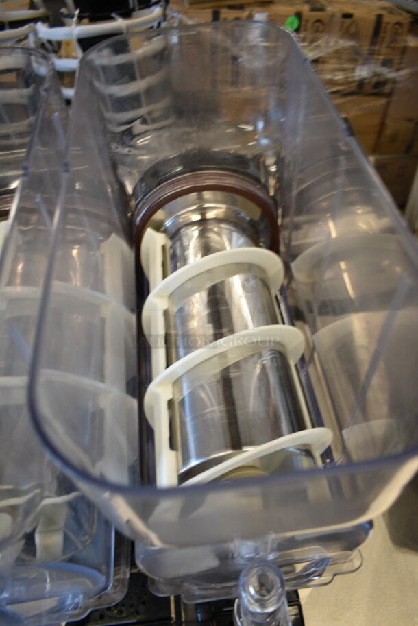 Icetro Stainless Steel Commercial Countertop Slushie Machine w/ 2 Hoppers. No Lids. 115 Volts, 1 Phase. Tested and Working! - Image 4 of 6