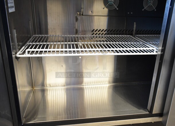 2017 Atosa MGF8407 Stainless Steel Commercial 2 Door Undercounter Freezer on Commercial Casters. 115 Volts, 1 Phase. Tested and Does Not Power On - Image 4 of 5