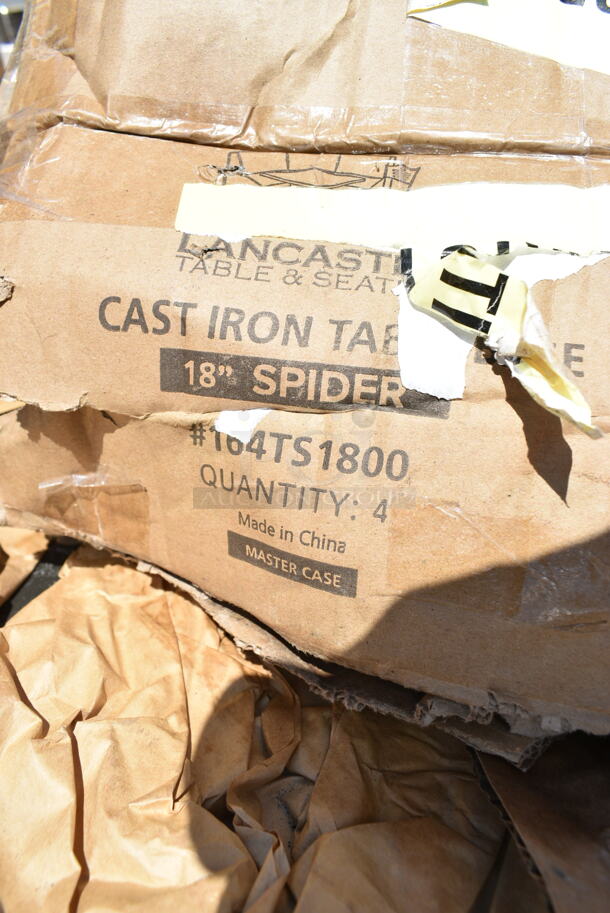 4 BRAND NEW SCRATCH AND DENT! Items; 164TS1800 Lancaster Table & Seating 18" Cast Iron Table Base Spider, Commercial Casters, Manitowoc Ice 040001716 Kit Door Assy Q130/210. 4 Times Your Bid!  - Image 4 of 6