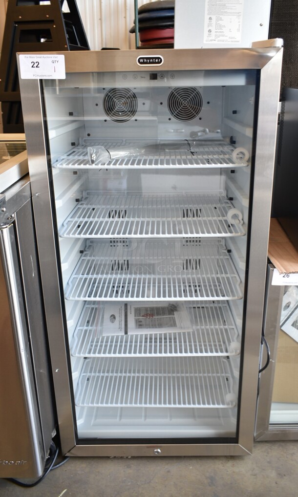 BRAND NEW SCRATCH AND DENT! Whynter CBM-815WS Freestanding 8.1 CF Commercial Beverage Merchandiser. 115 Volt, 1 Phase. Tested and Working! - Image 2 of 7