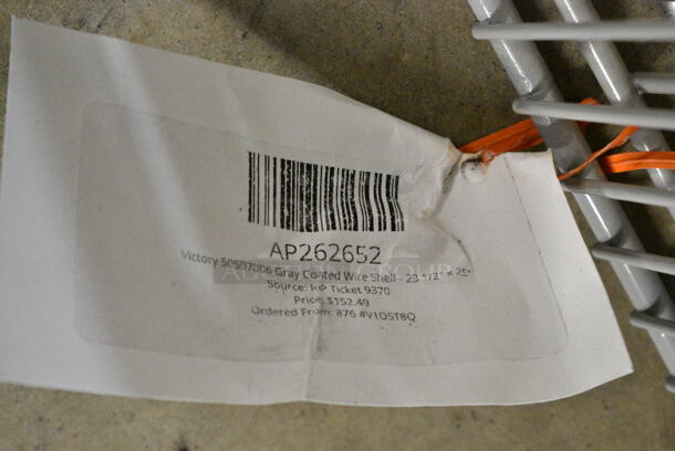 BRAND NEW SCRATCH AND DENT! Lot of 5 Racks Including AP262652 Victory 50597806 Gray Coated Wire Shelf - 23 1/2" x 25", 8823406015700 Traulsen 340-60157-00 Shelf,  - Image 5 of 7